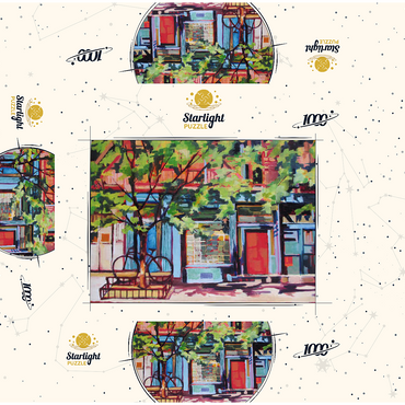 Charming Urban Street Scene 1000 Jigsaw Puzzle box 3D Modell