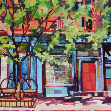 Charming Urban Street Scene 100 Jigsaw Puzzle 3D Modell