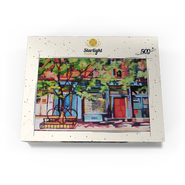 Charming Urban Street Scene 500 Jigsaw Puzzle box view3