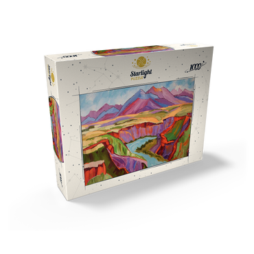 Vivid Canyon and Mountain Landscape 1000 Jigsaw Puzzle box view2