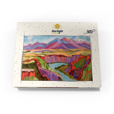 Vivid Canyon and Mountain Landscape 500 Jigsaw Puzzle box view3