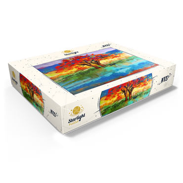 Autumn Tree in Vibrant Landscape 1000 Jigsaw Puzzle box view1