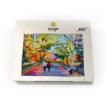 Autumn Walk Through a Vibrant Park 1000 Jigsaw Puzzle box view3
