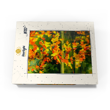 Autumn Leaves Reflecting on Tranquil Water 1000 Jigsaw Puzzle box view3