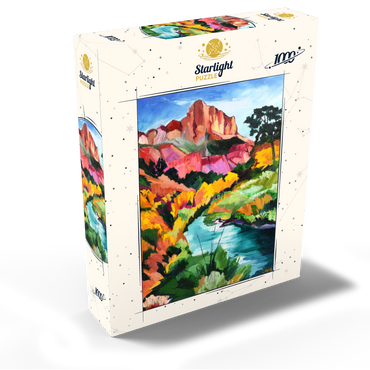 Vibrant Canyon Landscape with River 1000 Jigsaw Puzzle box view2