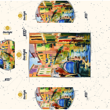 Venetian Canal with Colorful Reflections 1000 Jigsaw Puzzle box 3D Modell