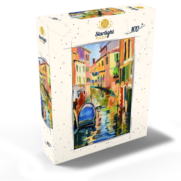 Venetian Canal with Colorful Reflections 100 Jigsaw Puzzle box view2