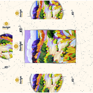 Bold Coastal Landscape 100 Jigsaw Puzzle box 3D Modell