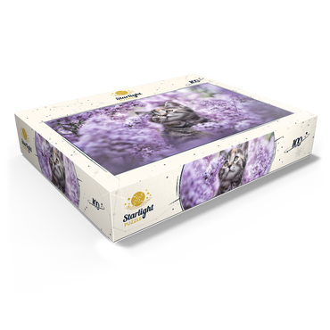 Kitten Among Blooming Lilac Flowers 100 Jigsaw Puzzle box view1