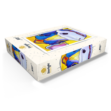 Colorful Cow Portrait 1000 Jigsaw Puzzle box view1