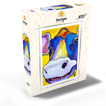 Colorful Cow Portrait 1000 Jigsaw Puzzle box view2