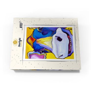 Colorful Cow Portrait 1000 Jigsaw Puzzle box view3