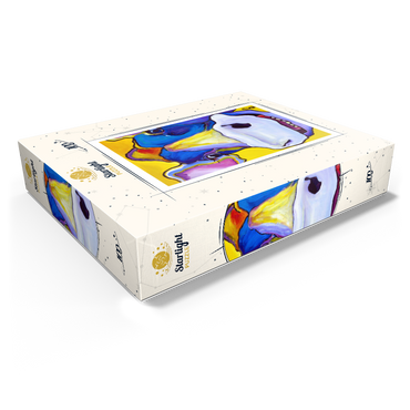 Colorful Cow Portrait 100 Jigsaw Puzzle box view1