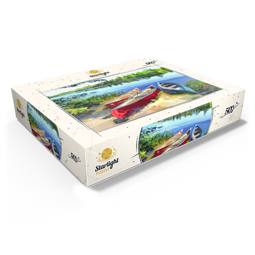 Scenic Canoes by the Lake 500 Jigsaw Puzzle box view1