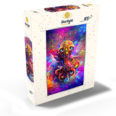 Colorful Bioluminescent Underwater World 100 Jigsaw Puzzle box view2