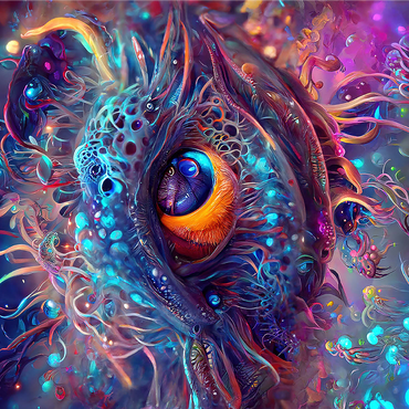 Cosmic Abyssal Eye Creature 1000 Jigsaw Puzzle 3D Modell