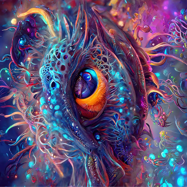 Cosmic Abyssal Eye Creature 100 Jigsaw Puzzle 3D Modell