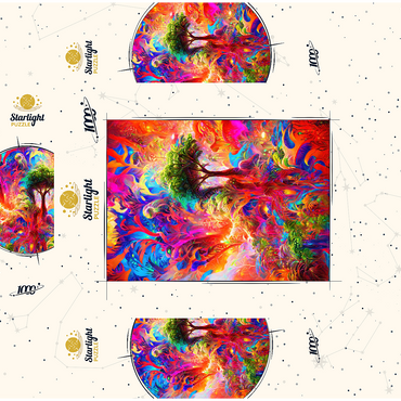 Luminous Fantasy Jungle Landscape 1000 Jigsaw Puzzle box 3D Modell