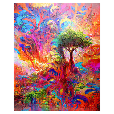 puzzleplate Luminous Fantasy Jungle Landscape 100 Jigsaw Puzzle