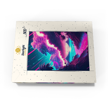 Dreamlike Tropical Valley at Sunrise 500 Jigsaw Puzzle box view3