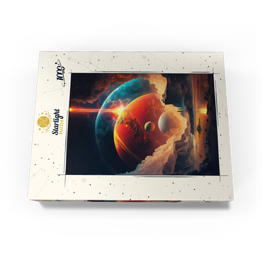 Cosmic Collision Over Alien Landscape 1000 Jigsaw Puzzle box view3