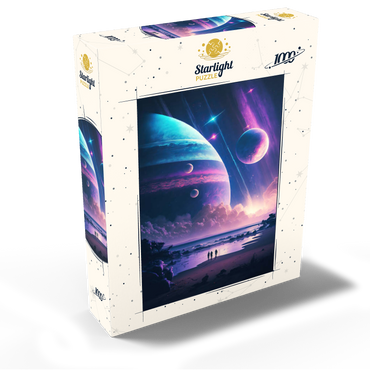 Futuristic Cosmic Beach Scene 1000 Jigsaw Puzzle box view2