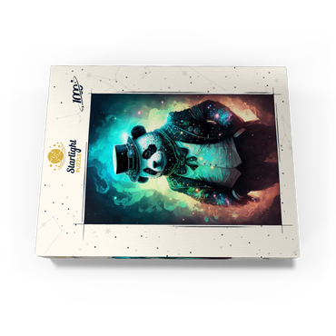 Steampunk Panda - Fantasy Digital Art with Glow Effects 1000 Jigsaw Puzzle box view3