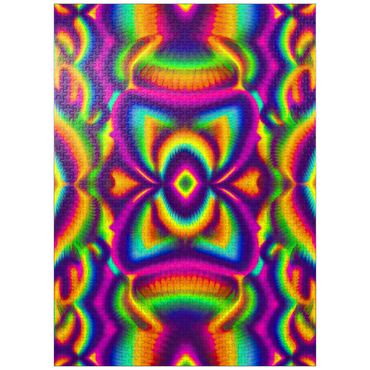 puzzleplate Vibrant Psychedelic Pattern 1000 Jigsaw Puzzle