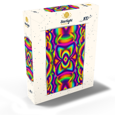 Vibrant Psychedelic Pattern 100 Jigsaw Puzzle box view2