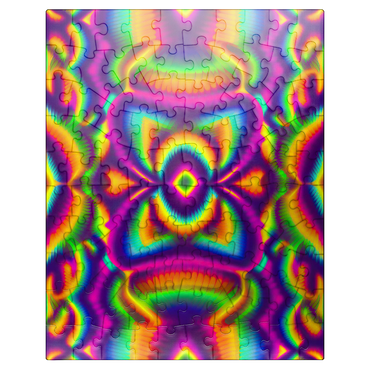 puzzleplate Vibrant Psychedelic Pattern 100 Jigsaw Puzzle