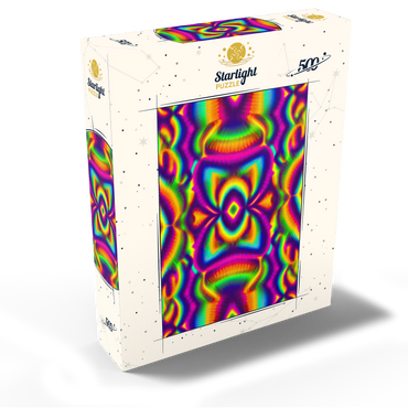 Vibrant Psychedelic Pattern 500 Jigsaw Puzzle box view2