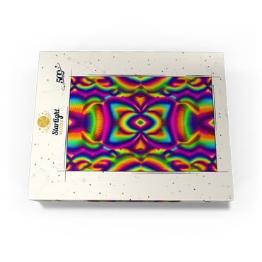Vibrant Psychedelic Pattern 500 Jigsaw Puzzle box view3