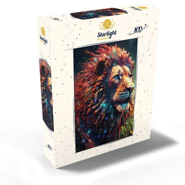 Majestic Cybernetic Lion 100 Jigsaw Puzzle box view2