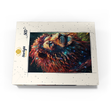 Majestic Cybernetic Lion 500 Jigsaw Puzzle box view3