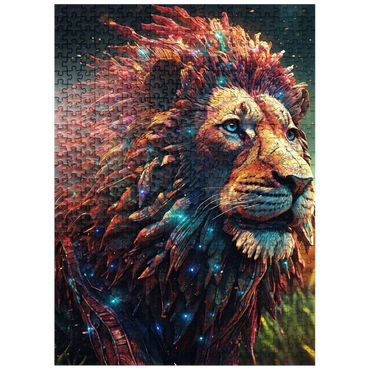 puzzleplate Majestic Cybernetic Lion 500 Jigsaw Puzzle