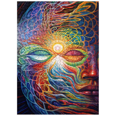 puzzleplate Psychedelic Visionary Face 500 Jigsaw Puzzle