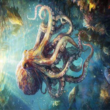 Majestic Octopus 100 Jigsaw Puzzle 3D Modell