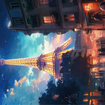 Eiffel Tower at Night - Dreamy Paris Cityscape 100 Jigsaw Puzzle 3D Modell
