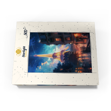 Eiffel Tower at Night - Dreamy Paris Cityscape 500 Jigsaw Puzzle box view3