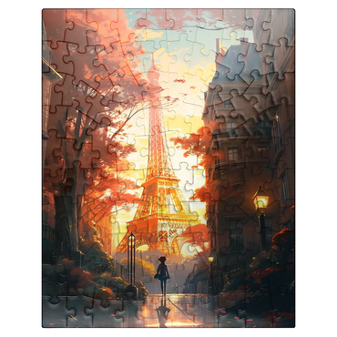 puzzleplate Eiffel Tower in Autumn 100 Jigsaw Puzzle
