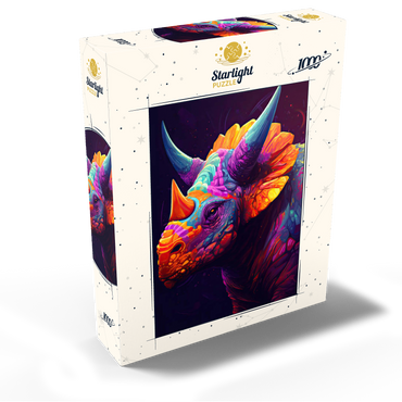 Vibrant Triceratops 1000 Jigsaw Puzzle box view2