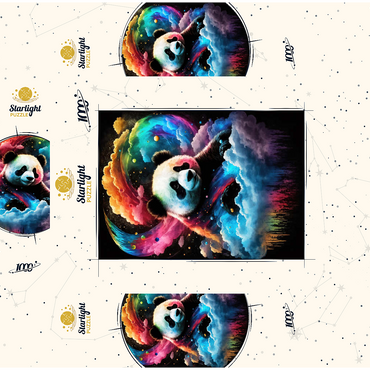 Cosmic Panda 1000 Jigsaw Puzzle box 3D Modell
