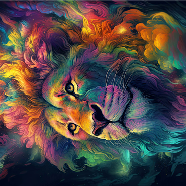 Cosmic Lion 1000 Jigsaw Puzzle 3D Modell