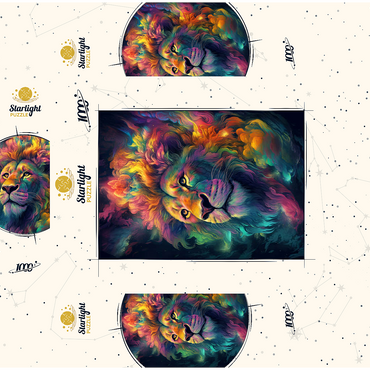 Cosmic Lion 1000 Jigsaw Puzzle box 3D Modell