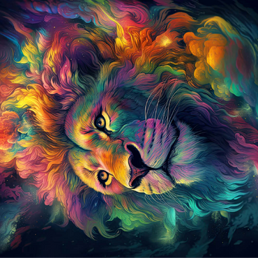 Cosmic Lion 100 Jigsaw Puzzle 3D Modell