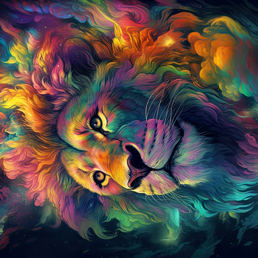 Cosmic Lion 500 Jigsaw Puzzle 3D Modell