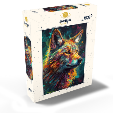 Vibrant Wolf 1000 Jigsaw Puzzle box view2
