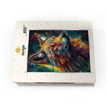 Vibrant Wolf 1000 Jigsaw Puzzle box view3