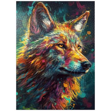 puzzleplate Vibrant Wolf 1000 Jigsaw Puzzle