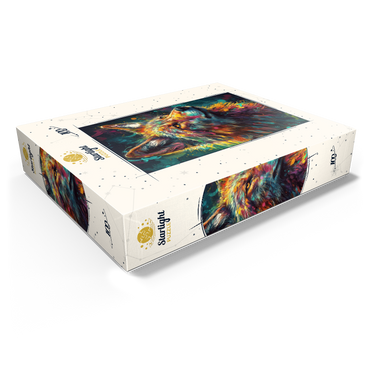 Vibrant Wolf 100 Jigsaw Puzzle box view1